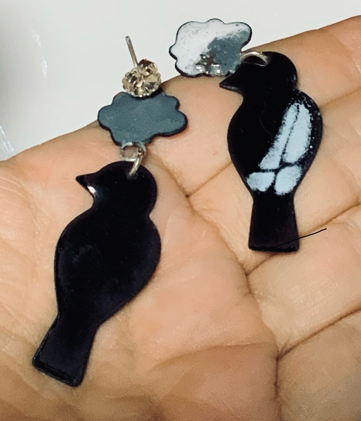 Enameled Bird and Cloud with SS star