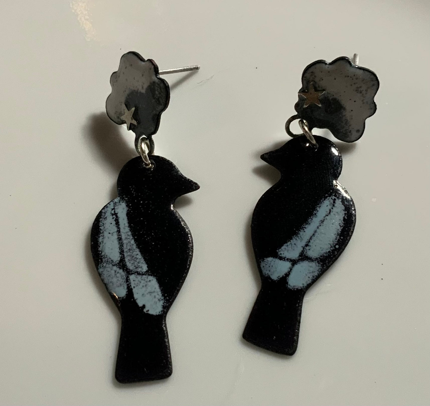 Enameled Bird and Cloud with SS star