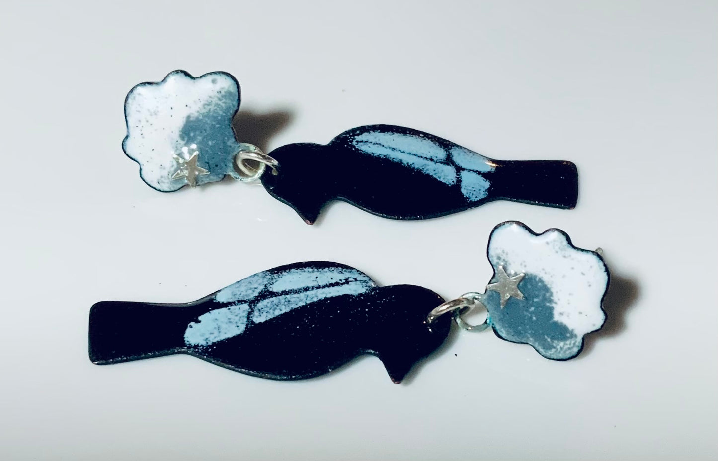Enameled Bird and Cloud with SS star